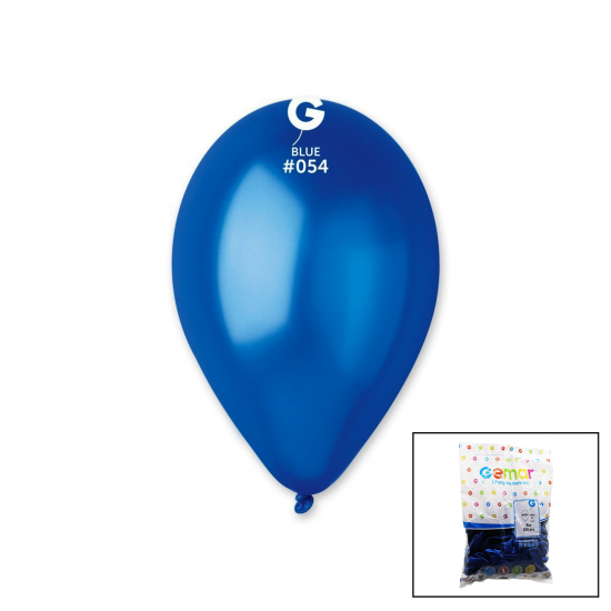 GM-110-36-54 METALİK - MAVİ BALON 11 apos; apos; - 28CM - 100 ADET (81)