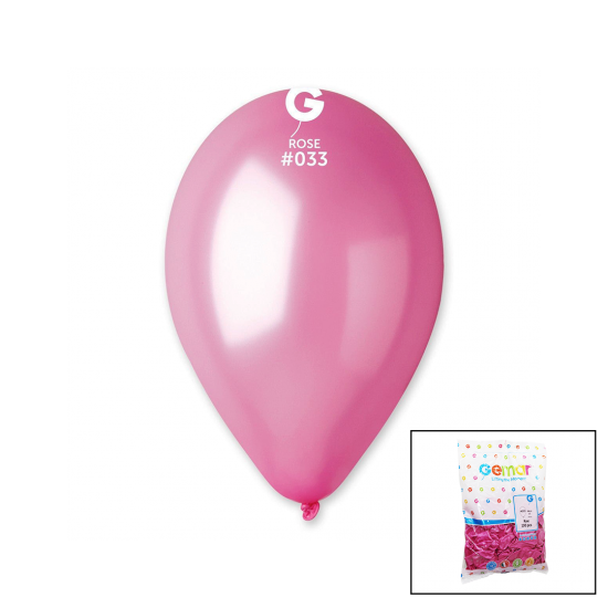 GM-110-33 METALİK - PEMBE BALON 11 apos; apos; - 28CM - 100 ADET (81)