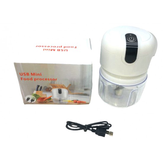 USB MİNİ FOOD PROCESSOR USB ŞARJLI MİNİ 3 BIÇAK BLENDER RONDO DOĞRAYICI 250ML (K246)