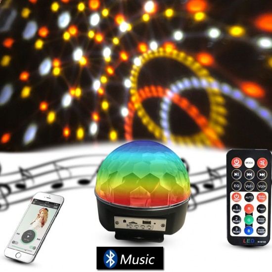 Bluetooth Sd Aux Usb Led Disko Lamba Topu Speaker