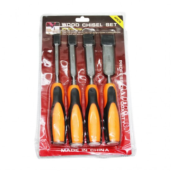 WOOD CHISEL 4 PARÇA 6-12-18-24MM İSKARPELA SET (K246)