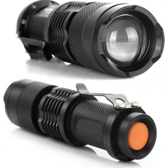 Şarjlı Mini Led El Feneri Cree Led 2300 Lumens