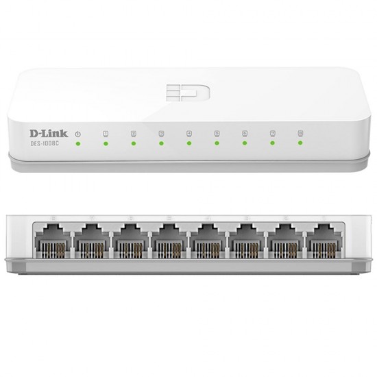 D-LINK DES-1008C 10/100 MBPS 8 PORT ETHERNET SWITCH (81)