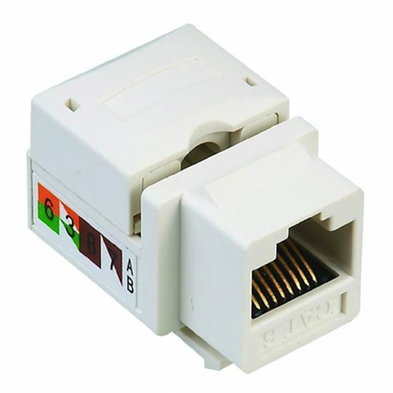 RJ 45 ŞASE 8P8C UTP CAT6  90 DERECE KEYSTONE JACK (81)