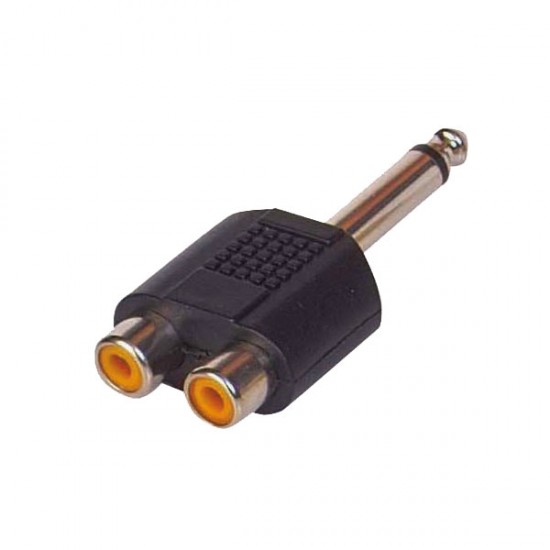 6.3 MM MONO ERKEK / 2 RCA DİŞİ ÇEVİRİCİ JACK (81)