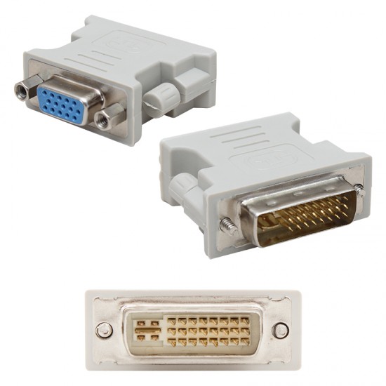 DVI TO VGA DÖNÜŞTÜRÜCÜ (DVI ERKEK VGA DİŞİ) DVI 24+5 PİN (81)