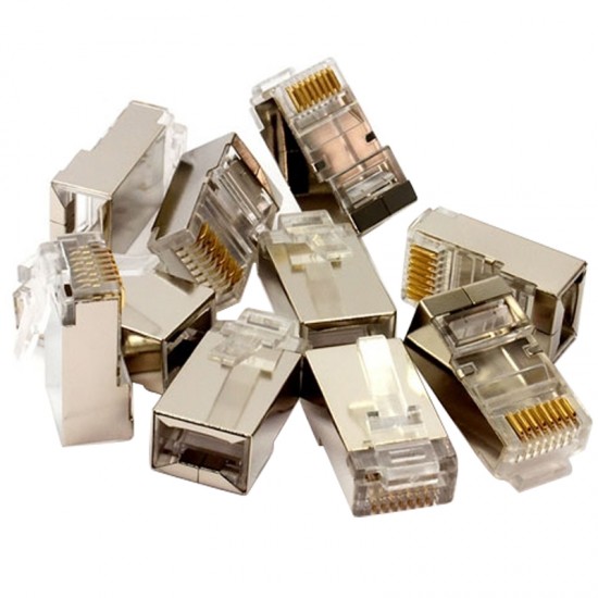 METAL RJ45 CAT6 METAL UÇ 8P/8C SHIELD 100 LÜ PAKET FİYAT (81)