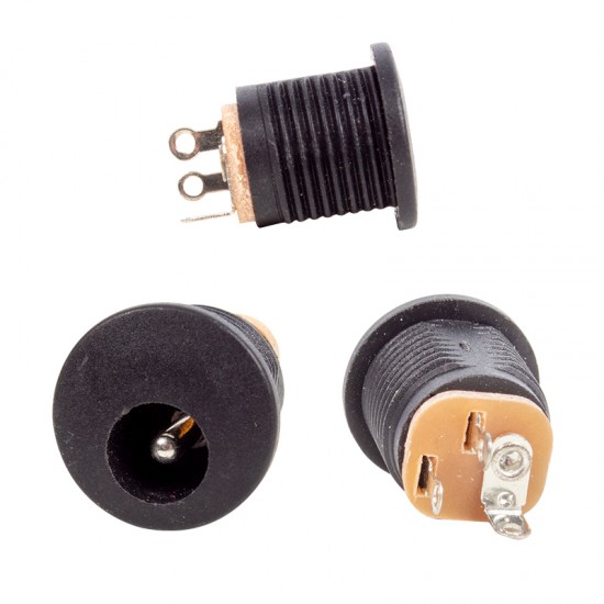 ADAPTÖR FİŞİ YUVARLAK SOMUNLU ŞASE 2.1MM  (IC-257) (81)