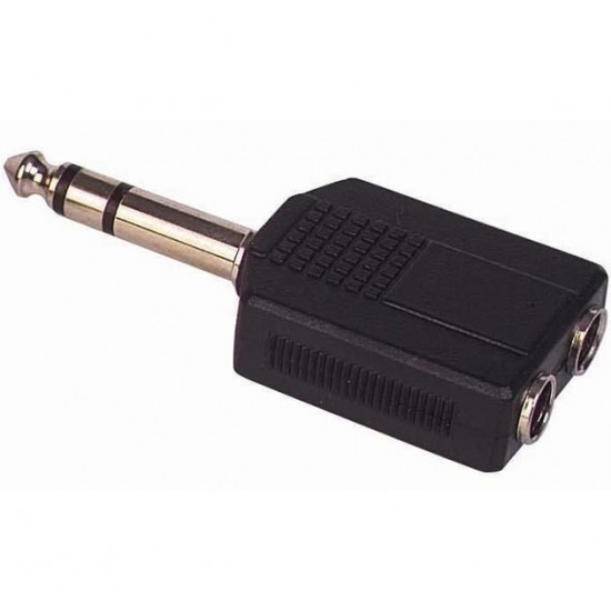 6.3 MM STEREO ERKEK / 6.3 MM STEREO DİŞİ X 2 ÇEVİRİCİ JACK (81)