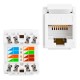 RJ 45 CAT6 ŞASE 180 DERECE (KEYSTONE JACK) (81)