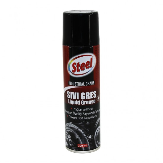 STEEL ST-1304 SIVI GRES SPREY 200ML YAĞLAR - KORUR - ISIYA DAYANIKLI (81)