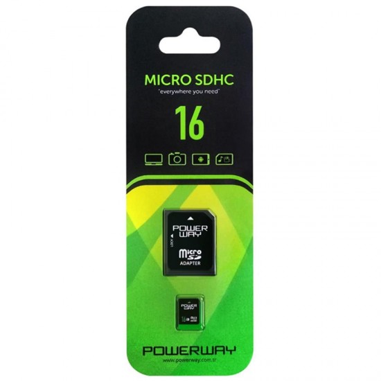 POWERWAY PWR-16 16 GB MICRO SD HAFIZA KARTI (81)