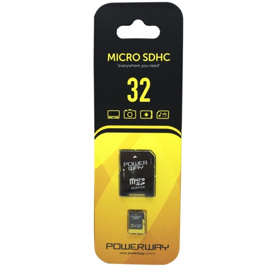 POWERWAY PWR-32 32 GB MICRO SD HAFIZA KARTI (81)