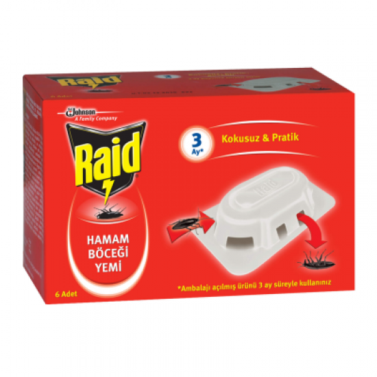 RAİD 6 ADET  HAMAM BÖCEK YEMİ (81)