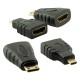 HDMI KABLO 1.5 METRE 3LÜ SET  (MICRO HDMI HDMI*MİNİ HDMI HDMI) (81)