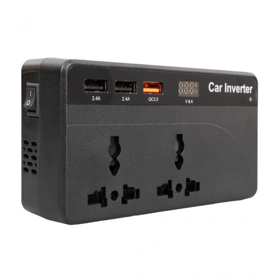 CZ01/12V-24V 12-24 VOLT 200 WATT 3 USB GİRİŞLİ ARAÇ POWER INVERTER (81)