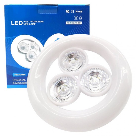 KK-901 E27 DUY 36 WATT BEYAZ 3LÜ UFO LED LAMBA (81)