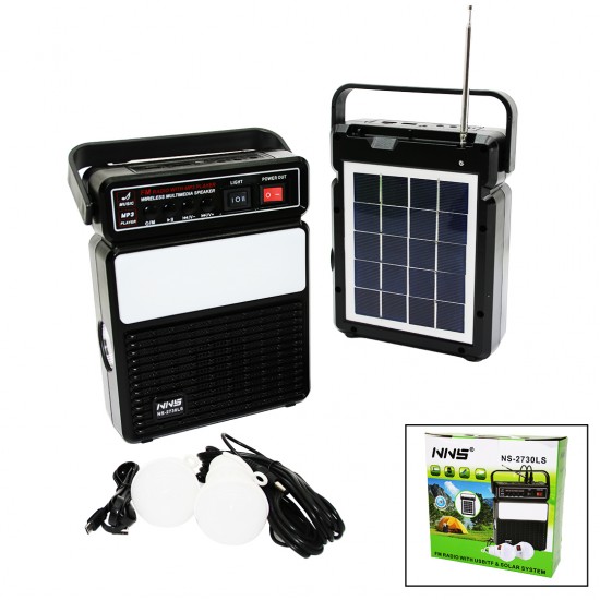 3IN1 - SOLAR2İN1 DİK MODEL EL FENERİ - RADYO - MP3BLUETOOTH - USB/ TF PORT - 2 ADET  AMPUL KABLOLU - POWERBANK (81)