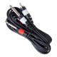 2 RCA + 2  MONO GİTAR JACK 3 METRE ARA KABLO (81)