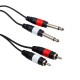 2 RCA + 2  MONO GİTAR JACK 3 METRE ARA KABLO (81)