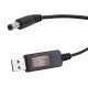 USB TO DC 5.5*2.5MM UÇLU 12 VOLT - 1 AMPER 5 VOLT TO 12 VOLT ÇEVİRİCİ ADAPTÖR (81)