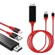 TH+USB TYPE-C TO HDMI + USB 2 METRE KABLO (81)