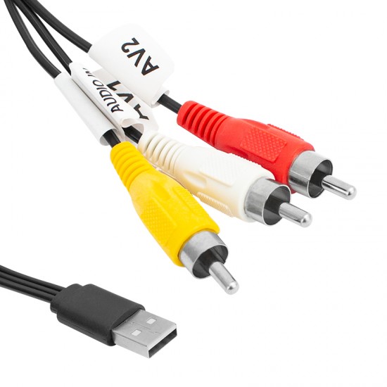 3 RCA + USB ÇEVİRİCİ 1.2 METRE KABLO USB TO 3 RCA (SECONDER HY7024) (81)