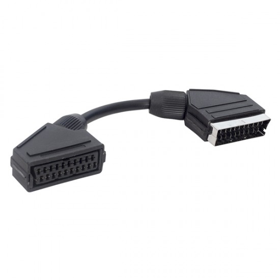 SCART ERKEK SCART DİŞİ ARA KABLO 20 CM ELEKTROMER (81)