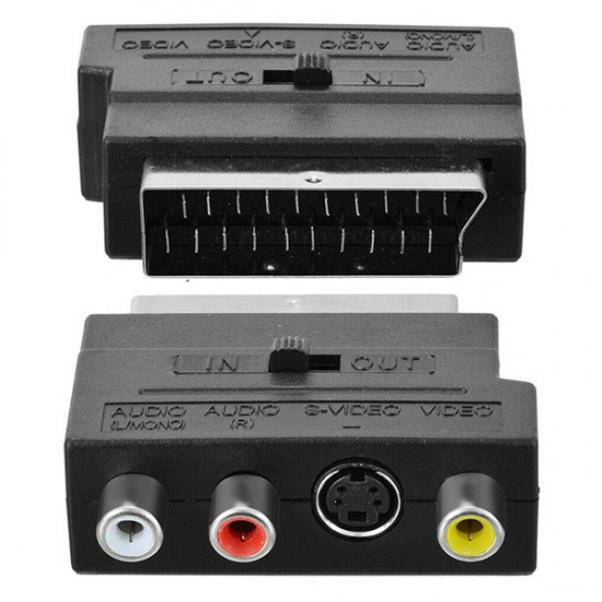 SCART ADAPTÖR SWICHLİ (İN-OUT) ELEKTROMER (81)