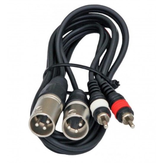 2 XLR DİŞİ 2 RCA ERKEK 3 METRE KABLO (81)