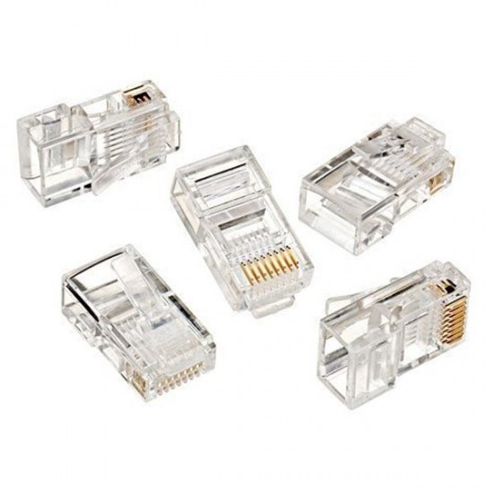 RJ45 CAT5/CAT6 UÇ 8P8C (100LÜK PAKET) POŞETLİ (81)