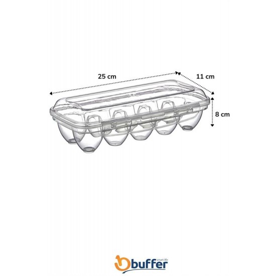 10 Bölmeli Kilitli Kapaklı Yumurtalık Saklama Kutusu YU110