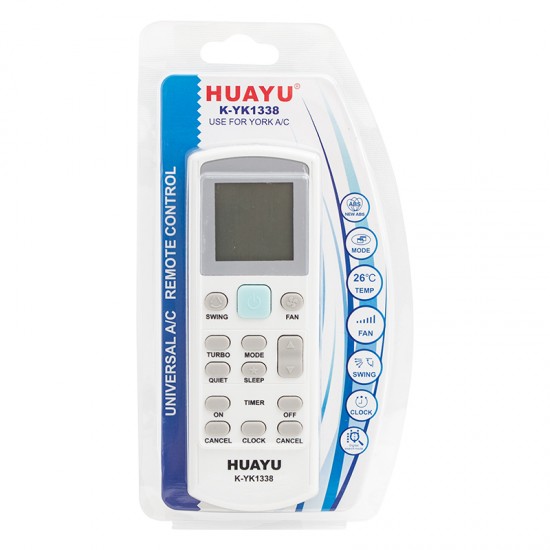 HUAYU KK K-YK1338 YORK UNIVERSAL AKILLI KLİMA KUMANDA (81)