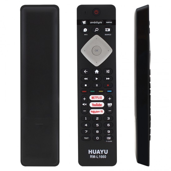 HUAYU KL PHILIPS RM-L1660 H0357C NETFLIX-RAKUTEN TV TUŞLU SES KOMUTLU MİKROFONLU BLİSTERLİ TV KUMANDA (81)