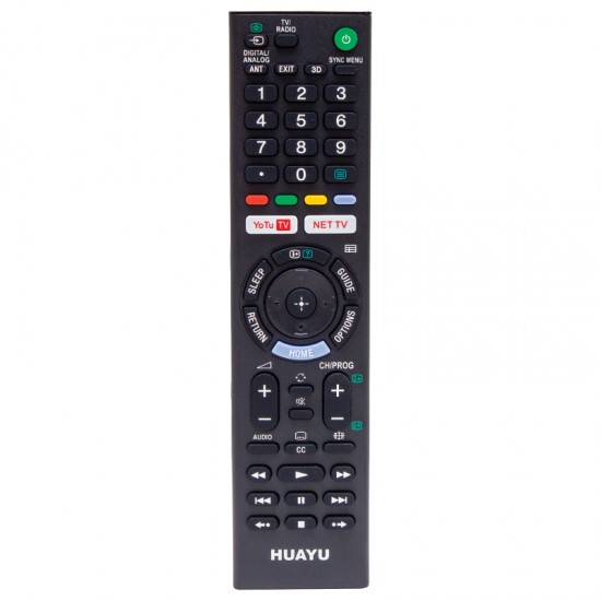 HUAYU KL RM-L1370 SONY YOUTUBE - NETFLIX TUŞLU LCD-LED TV BLİSTERLİ KUMANDA * RMT-TX202P (81)