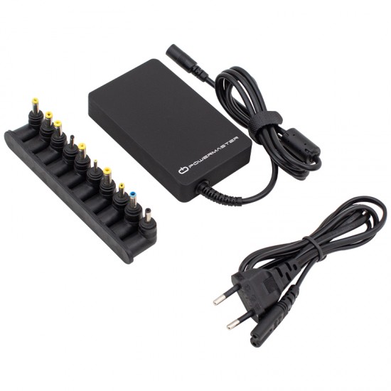 90W 10 PİN SLİM KASA UNIVERSAL AYARLI NOTEBOOK ADAPTÖRÜ (12V/15V/16V/18.5V/19V/19.5V/20V) (81)