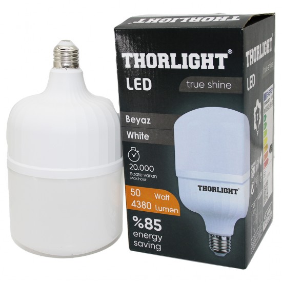 THORLIGHT 50W E27 TORCH T-SHAPE BEYAZ LED AMPUL T-50B (81)