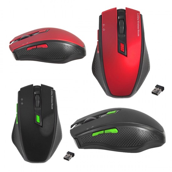 EVEREST SMW-777 USB 2.4GHZ OPTİK KABLOSUZ MOUSE (KIRMIZI*SİYAH) (81)