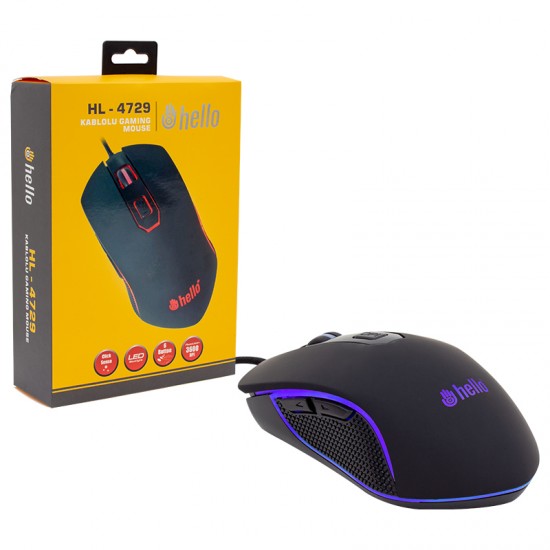 HELLO HL-4729 KABLOLU OYUNCU GAMING MOUSE (81)