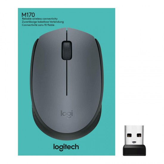 LOGITECH M170  USB KABLOSUZ SİYAH MOUSE 910-004642 (81)