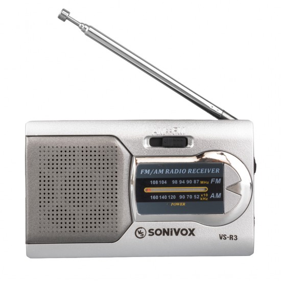 GÜMÜŞ RENK CEP TİPİ ANALOG FM RADYO VS-R3 (81)