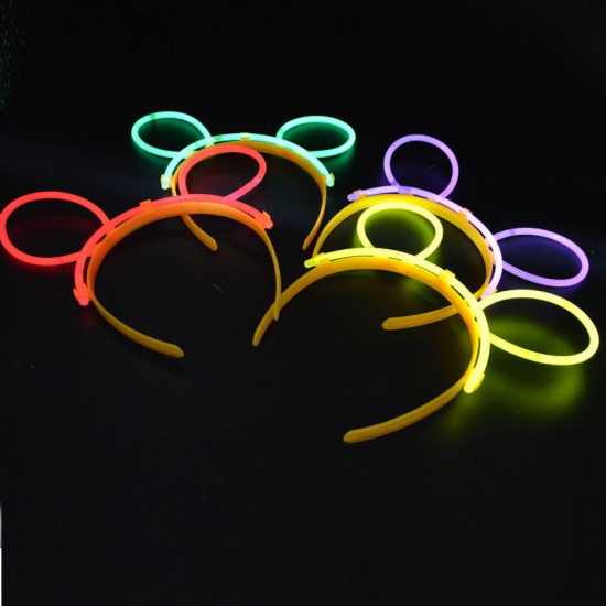 Glow Stick Taç Fosforlu Taç Karışık Renk 12 Adet