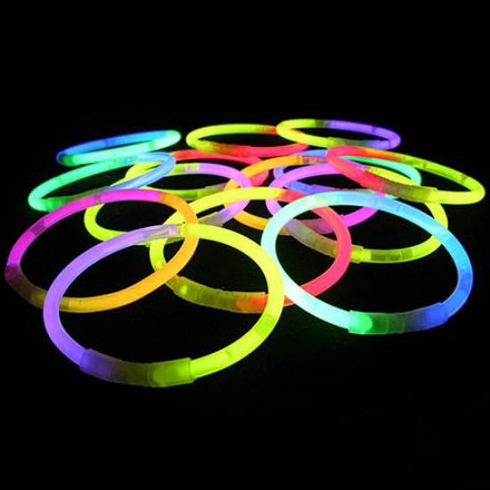 Glow Stick Fosforlu Neon Bileklik 50 Adet