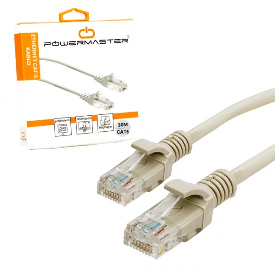 KABLO.CAT5 30 METRE GRİ  KUTULU (81)