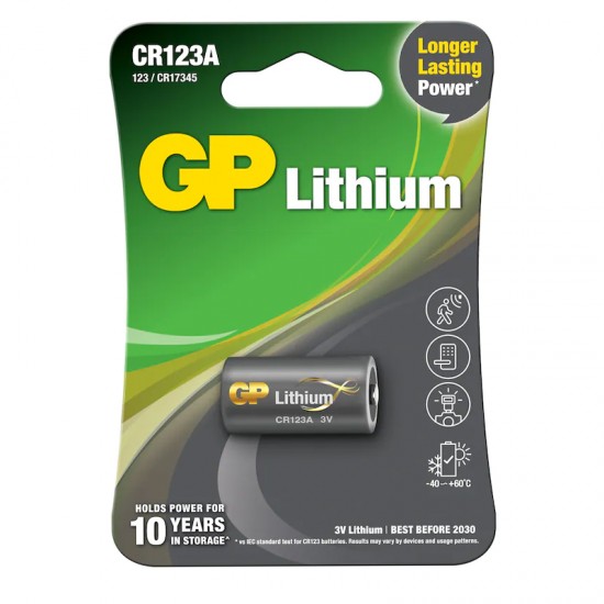 GP CR123A 3 VOLT LİTYUM FOTOĞRAF MAKİNESİ PİLİ (81)