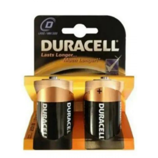 DURACELL LR20 D BÜYÜK  PİL 2Lİ KART (81)