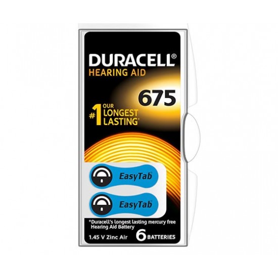 DURACELL 675 NO KULAKLIK PİLİ 6LI PAKET (81)