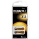 DURACELL 312 NO KULAKLIK PİLİ 6LI PAKET (81)