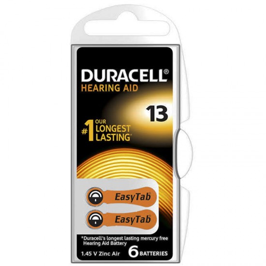 DURACELL 13 NO KULAKLIK PİLİ 6LI PAKET (81)