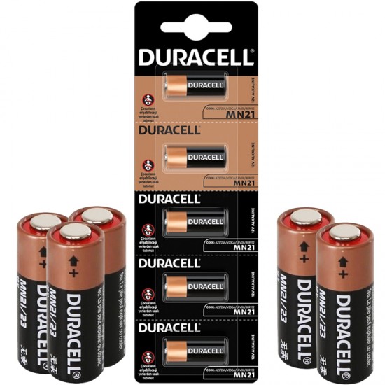 DURACELL LİTYUM MN21 PİL 5Lİ PAKET (ALARM PİLİ 23A) (81)